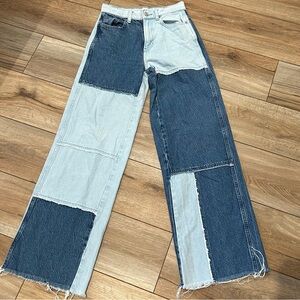 PACSUN PATCHED BAGGY JEANS